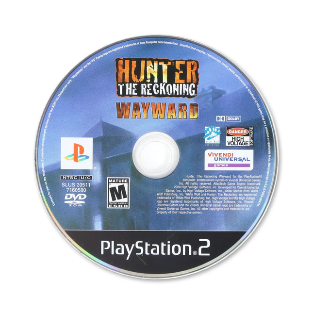 Hunter the Reckoning: Wayward for Sony PlayStation 2 - Disc front with label - Game only.