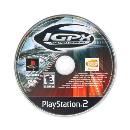 IGPX for Sony PlayStation 2 - Disc front with label - Game only.