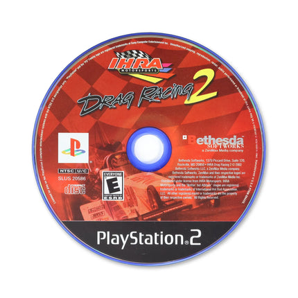 IHRA Drag Racing 2 for Sony PlayStation 2 - Disc front with label - Game only.