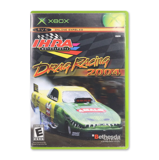 IHRA Drag Racing 2004 for Microsoft Xbox - Case front cover - Complete in box or case and game.