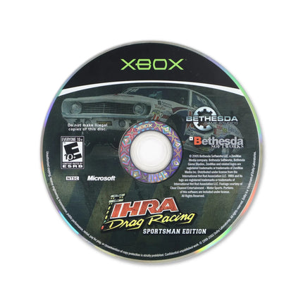 IHRA Drag Racing Sportsman Edition for Microsoft Xbox - Disc front with label - Game only.