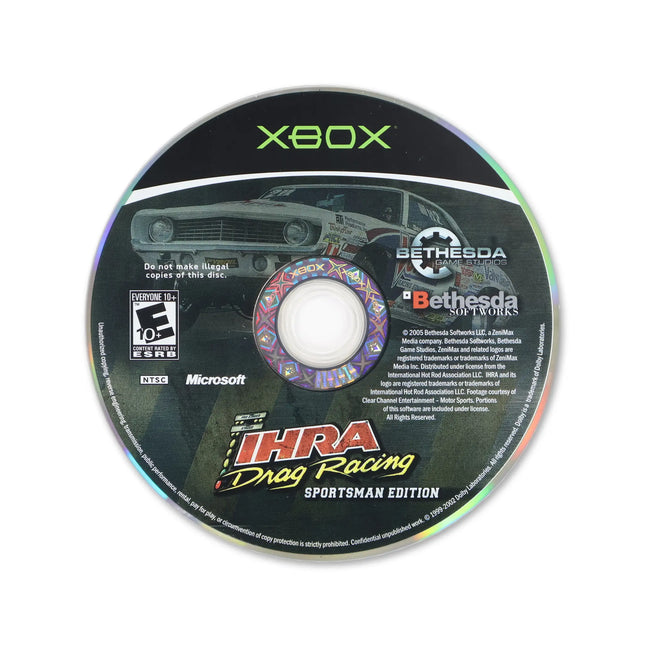 IHRA Drag Racing Sportsman Edition for Microsoft Xbox - Disc front with label - Game only.