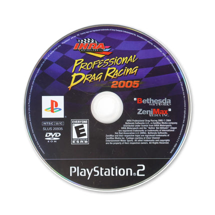 IHRA Professional Drag Racing 2005 for Sony PlayStation 2 - Disc front with label - Game only.