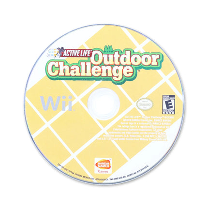 Active Life Outdoor Challenge for Nintendo Wii - Disc front with label - Game only.