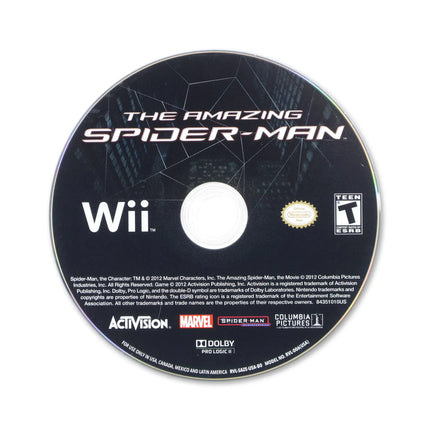 Amazing Spiderman for Nintendo Wii - Disc front with label - Game only.