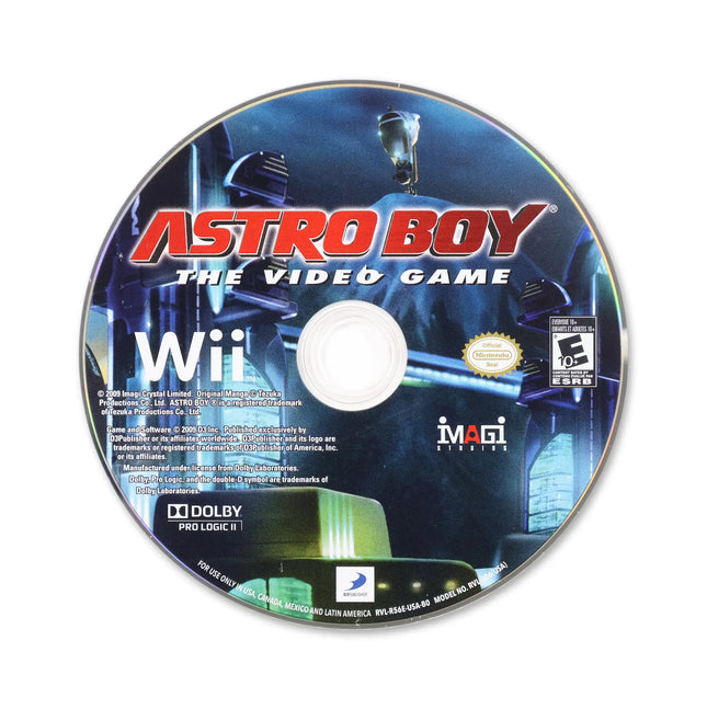 Astro Boy: The Video Game for Nintendo Wii - Disc front with label - Game only.