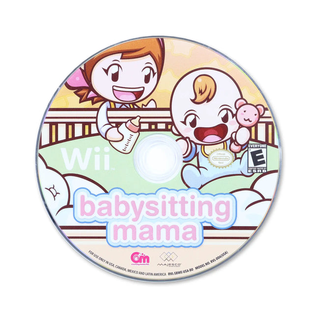 Babysitting Mama for Nintendo Wii - Disc front with label - Game only.