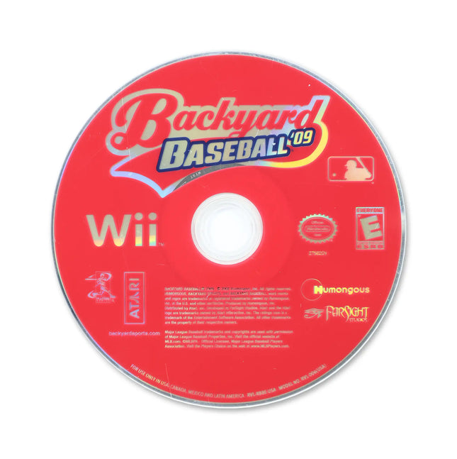 Backyard Baseball 09 for Nintendo Wii - Disc front with label - Game only.