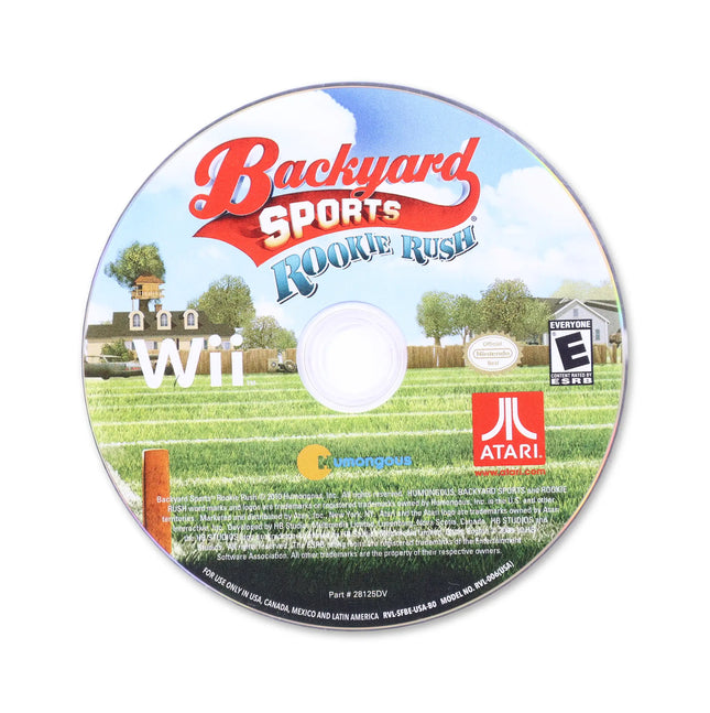 Backyard Sports: Rookie Rush for Nintendo Wii - Disc front with label - Game only.