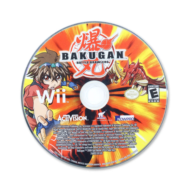 Bakugan Battle Brawlers for Nintendo Wii - Disc front with label - Game only.