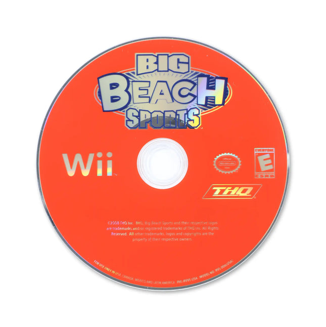 Big Beach Sports for Nintendo Wii - Disc front with label - Game only.