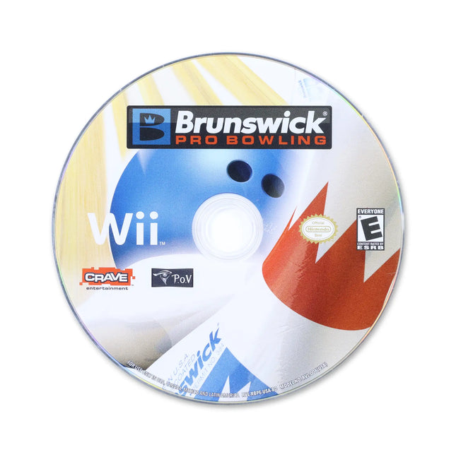 Brunswick Pro Bowling for Nintendo Wii - Disc front with label - Game only.