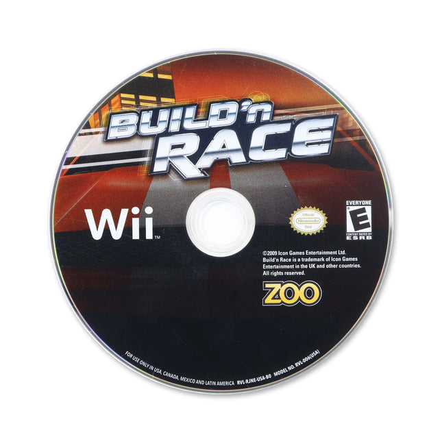 Build 'N Race for Nintendo Wii - Disc front with label - Game only.