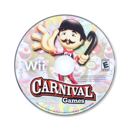 Carnival Games for Nintendo Wii - Disc front with label - Game only.