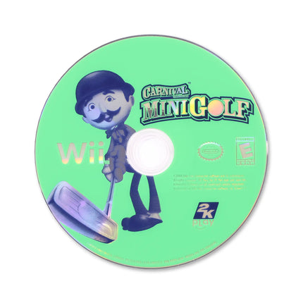 Carnival Games Mini Golf for Nintendo Wii - Disc front with label - Game only.