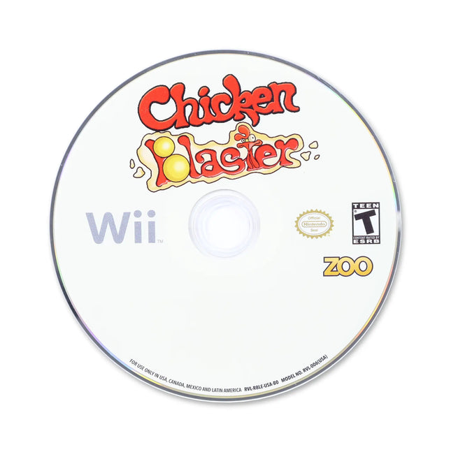 Chicken Blaster for Nintendo Wii - Disc front with label - Game only.