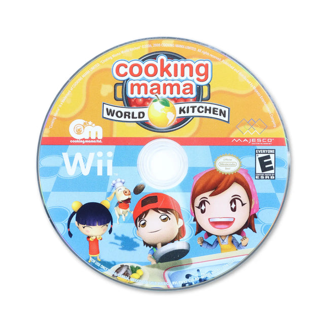 Cooking Mama World Kitchen for Nintendo Wii - Disc front with label - Game only.