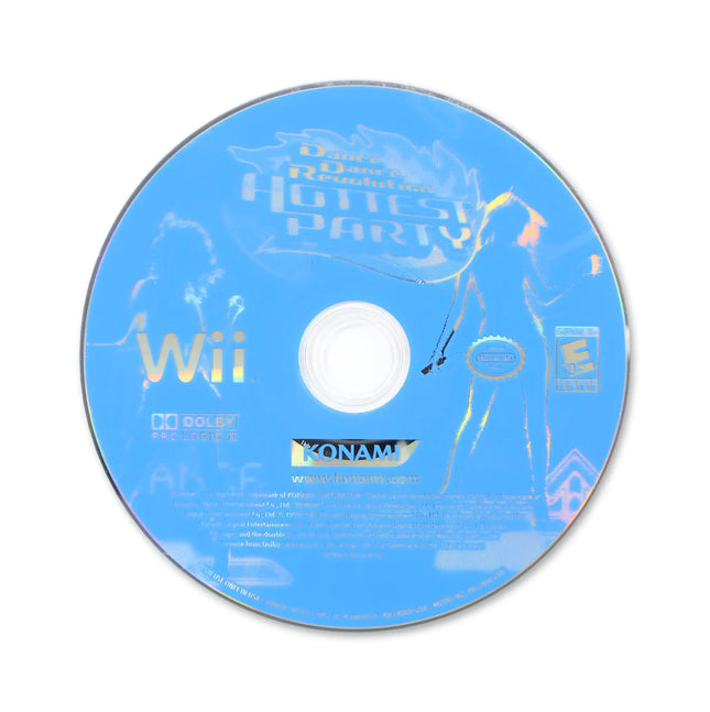 Dance Dance Revolution Hottest Party for Nintendo Wii - Disc front with label - Game only.