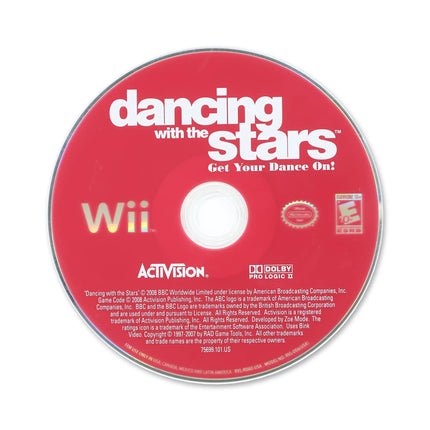 Dancing with the Stars for Nintendo Wii - Disc front with label - Game only.