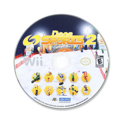 Deca Sports 2 for Nintendo Wii - Disc front with label - Game only.