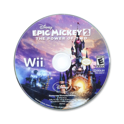 Epic Mickey 2: The Power of Two for Nintendo Wii - Disc front with label - Game only.