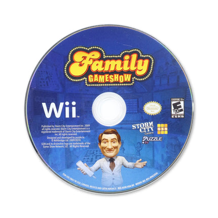 Family Game Show for Nintendo Wii - Disc front with label - Game only.