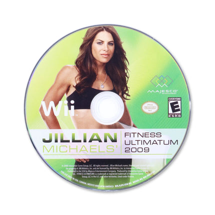 Jillian Michaels' Fitness Ultimatum 2009 for Nintendo Wii - Disc front with label - Game only.