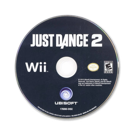 Just Dance 2 for Nintendo Wii - Disc front with label - Game only.