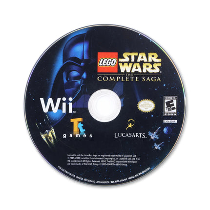 LEGO Star Wars Complete Saga for Nintendo Wii - Disc front with label - Game only.