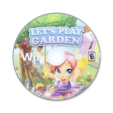 Let's Play Garden for Nintendo Wii - Disc front with label - Game only.