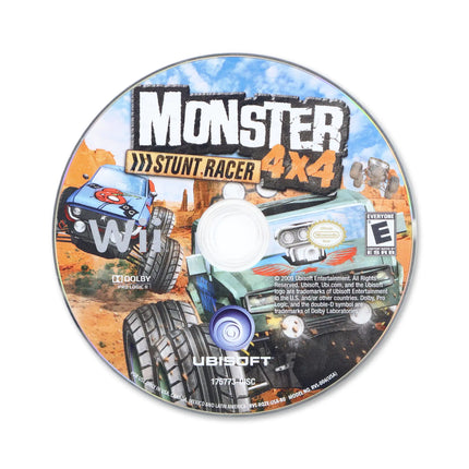Monster 4x4: Stunt Racer for Nintendo Wii - Disc front with label - Game only.