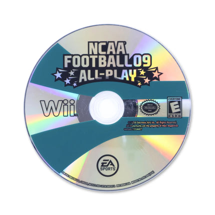 NCAA Football 09 All-Play for Nintendo Wii - Disc front with label - Game only.
