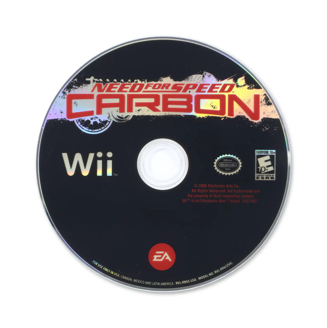 Need for Speed Carbon for Nintendo Wii - Disc front with label - Game only.