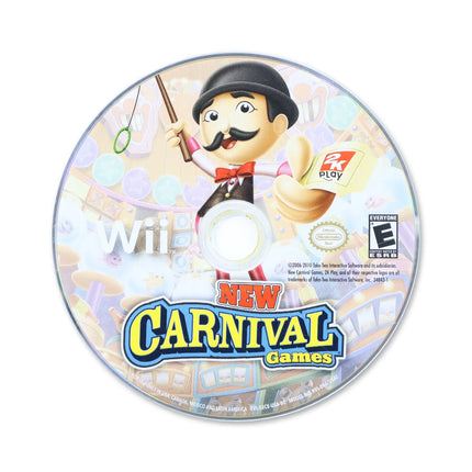 New Carnival Games for Nintendo Wii - Disc front with label - Game only.