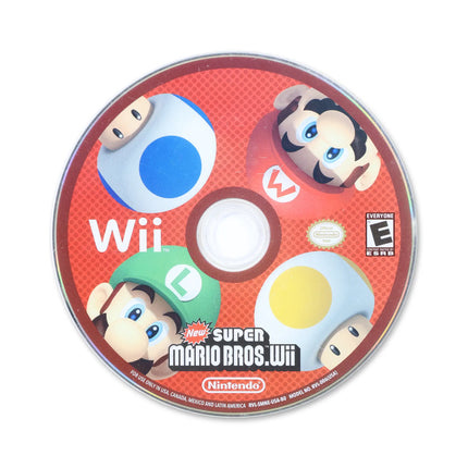 New Super Mario Bros. Wii for Nintendo Wii - Disc front with label - Game only.