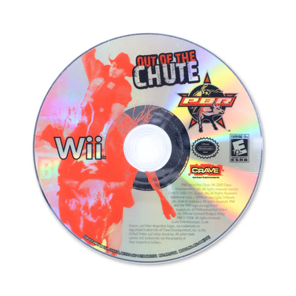 PBR Out of the Chute for Nintendo Wii - Disc front with label - Game only.