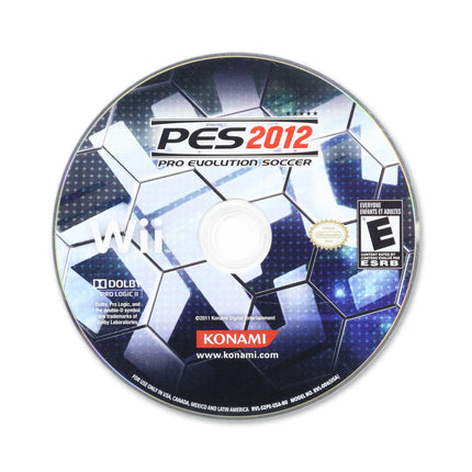 Pro Evolution Soccer 2012 for Nintendo Wii - Disc front with label - Game only.