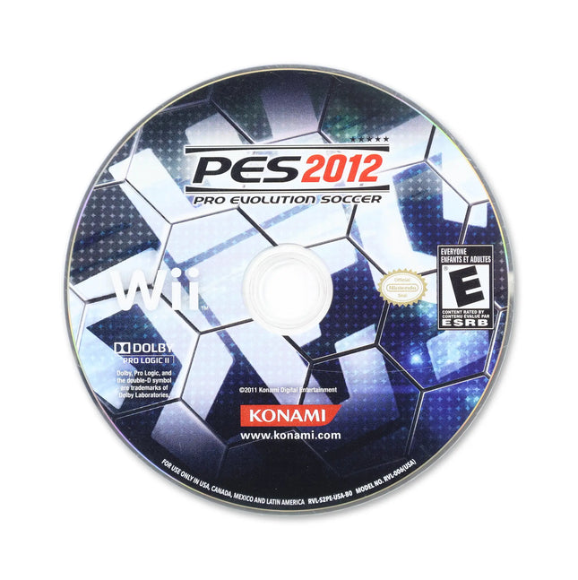 Pro Evolution Soccer 2012 for Nintendo Wii - Disc front with label - Game only.