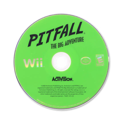 Pitfall The Big Adventure for Nintendo Wii - Disc front with label - Game only.