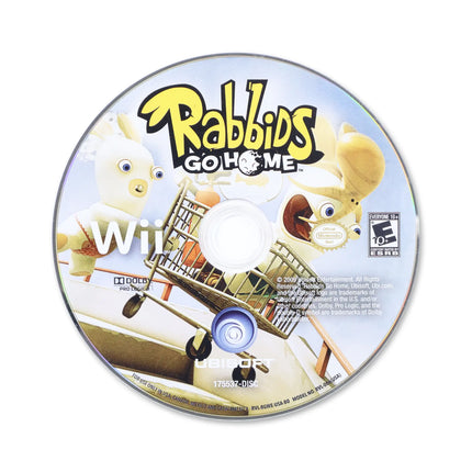 Rabbids Go Home for Nintendo Wii - Disc front with label - Game only.