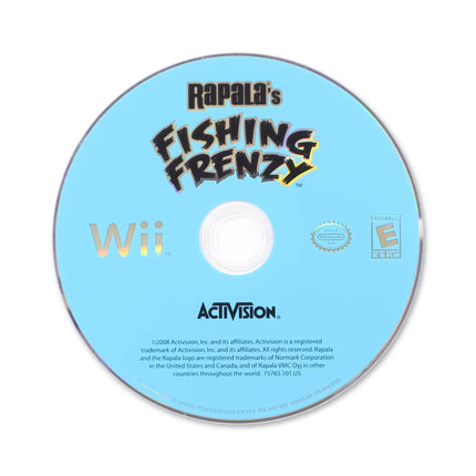 Rapala Fishing Frenzy for Nintendo Wii - Disc front with label - Game only.