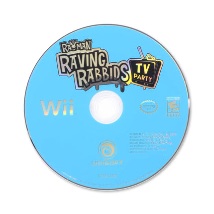 Rayman Raving Rabbids TV Party for Nintendo Wii - Disc front with label - Game only.