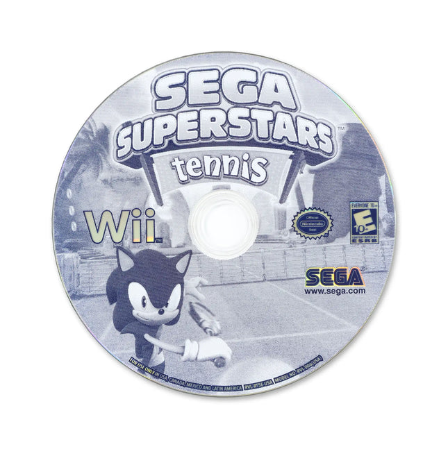 Sega Superstars Tennis for Nintendo Wii - Disc front with label - Game only.