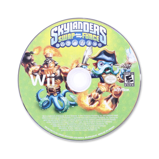 Skylanders Swap Force for Nintendo Wii - Disc front with label - Game only.