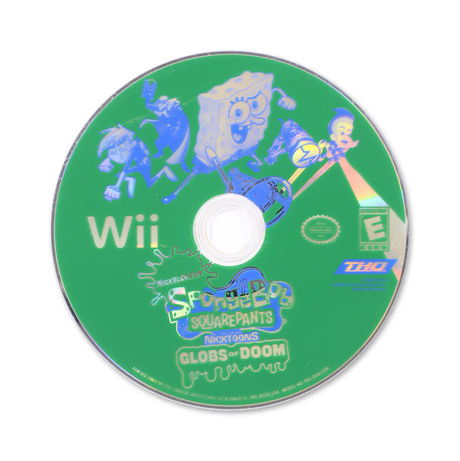 SpongeBob SquarePants Featuring Nicktoons Globs of Doom for Nintendo Wii - Disc front with label - Game only.