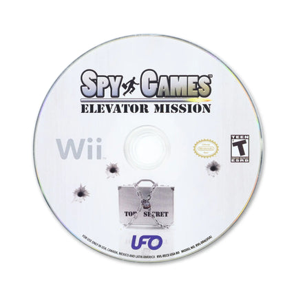 Spy Games Elevator Mission for Nintendo Wii - Disc front with label - Game only.