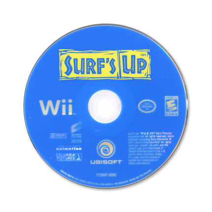 Surf's Up for Nintendo Wii - Disc front with label - Game only.