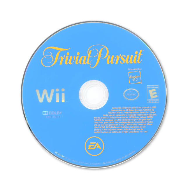 Trivial Pursuit for Nintendo Wii - Disc front with label - Game only.