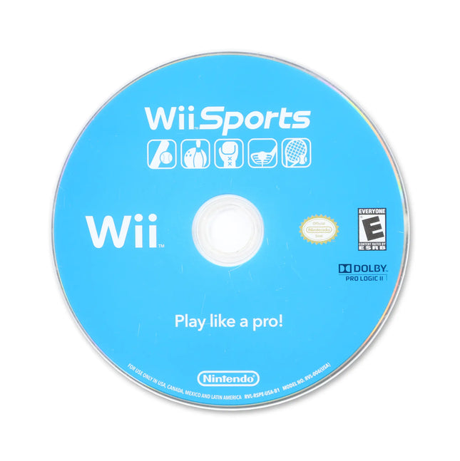 Wii Sports for Nintendo Wii - Disc front with label - Game only.