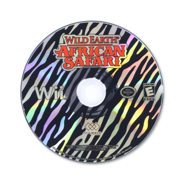 Wild Earth African Safari for Nintendo Wii - Disc front with label - Game only.